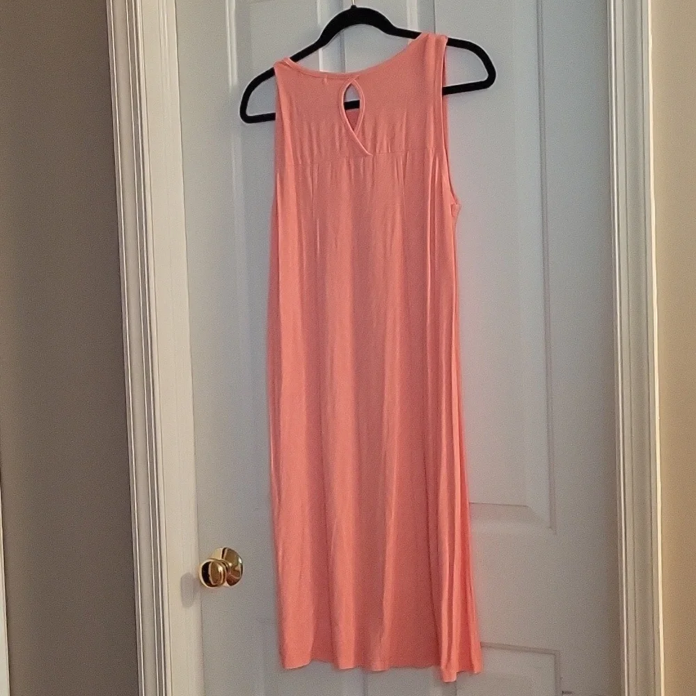 Fresh Produce Ocean Tide Chloe Coral Sleeveless Dress Small - Picture 6 of 8